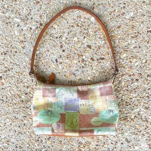 VTG Fossil Coronado European City Leather Purse